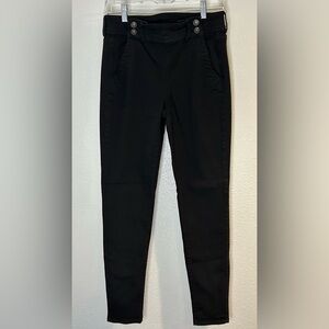 American Eagle Outfitters Black Jeggings Stretchy Ankle-Length Size 8